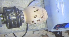 Piercing and texturing in progress